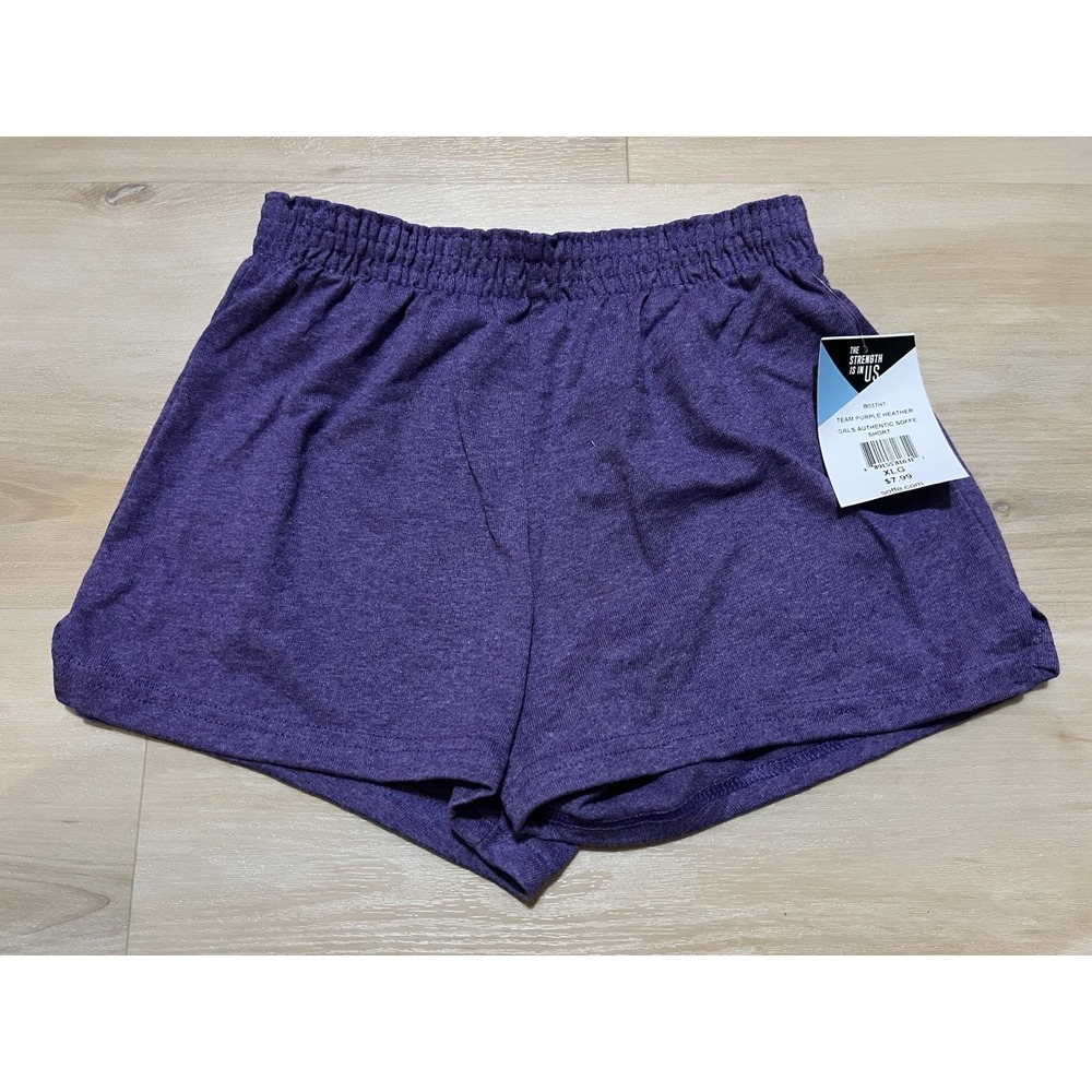 NWT Soffe Athletic Shorts Youth Size‎ XL Girls With Elastic Waist Purple